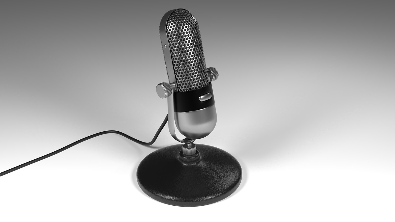 Micrófono empleado para el podcast de economía